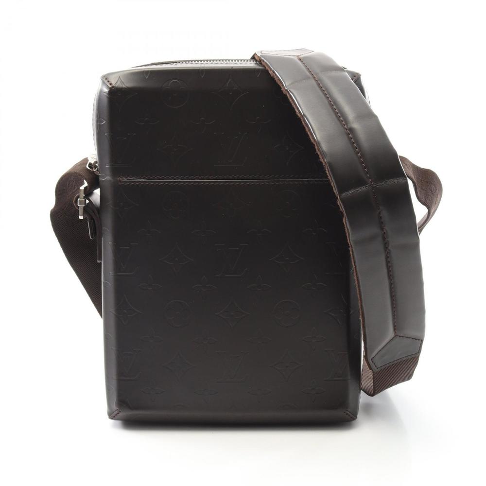 Louis Vuitton Bag Cafe Brown Bobby Leather Shoulder Monogram Glace